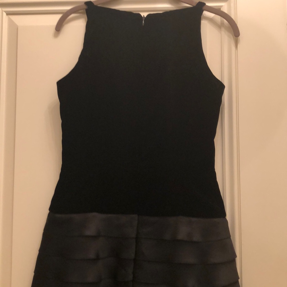 Vintage Velvet dress with organza pleated bottom - Picture 4 of 5